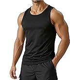 PINSPARK Men's Tank Tops UPF 50+ Quick Dry Sleeveless Athletic Shirts Gym Workout Running Beach Swim Muscle Tee Summer