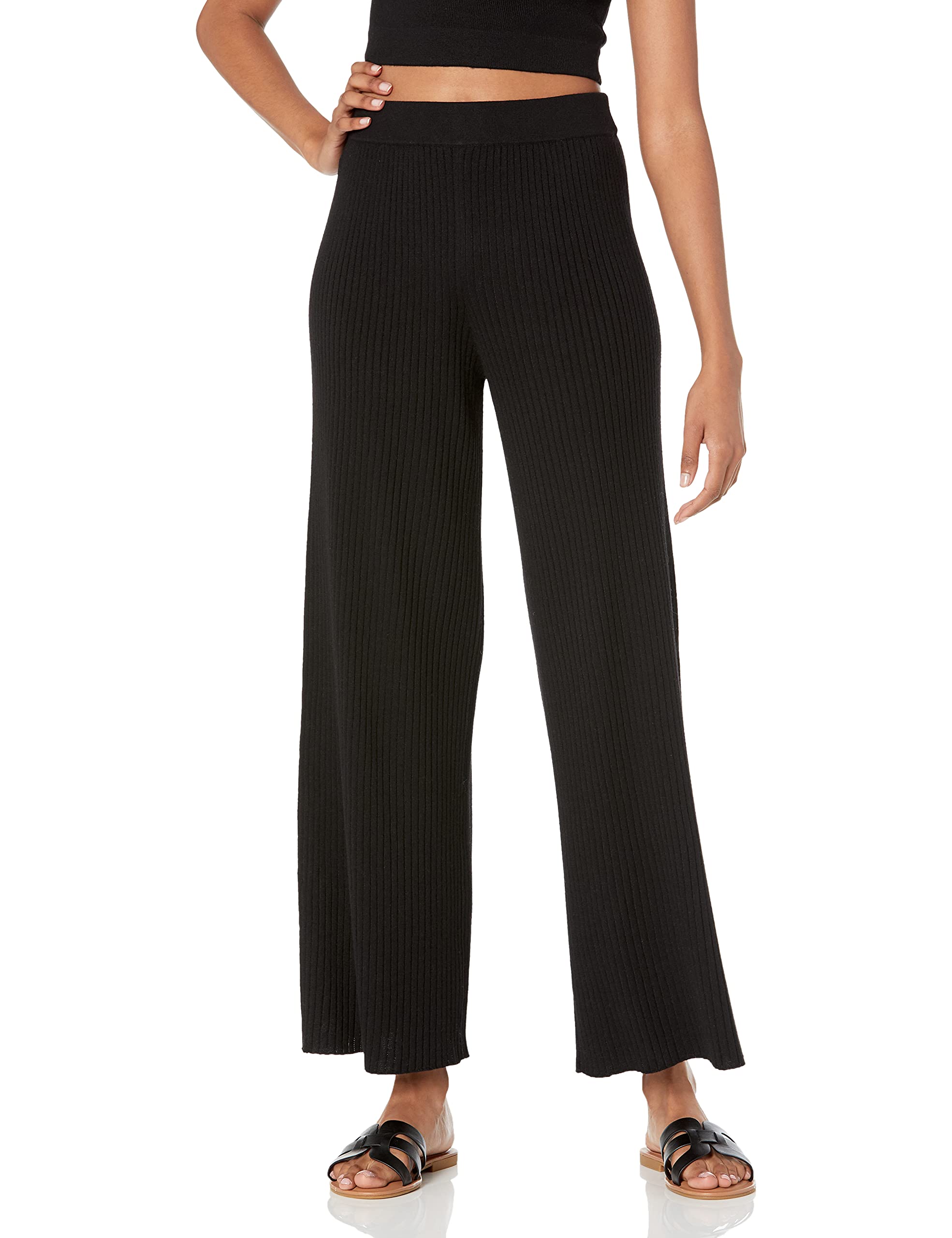 Photo 1 of The Drop Women's Catalina Pull-On Rib Sweater Pant, Black, M
