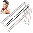 SATINIOR 3 Pairs Rhinestone Bra Strap Adjustable Invisible Shoulder Nonskid Lingerie Accessories for Women Tops Dress