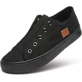 Women's Slip on Shoes Non Slip Fashion Canvas Sneakers Low Top Casual Shoes