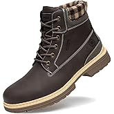 ANJOUFEMME Winter Hiking Boots Men Waterproof, Warm Work Trekking Boots for Men