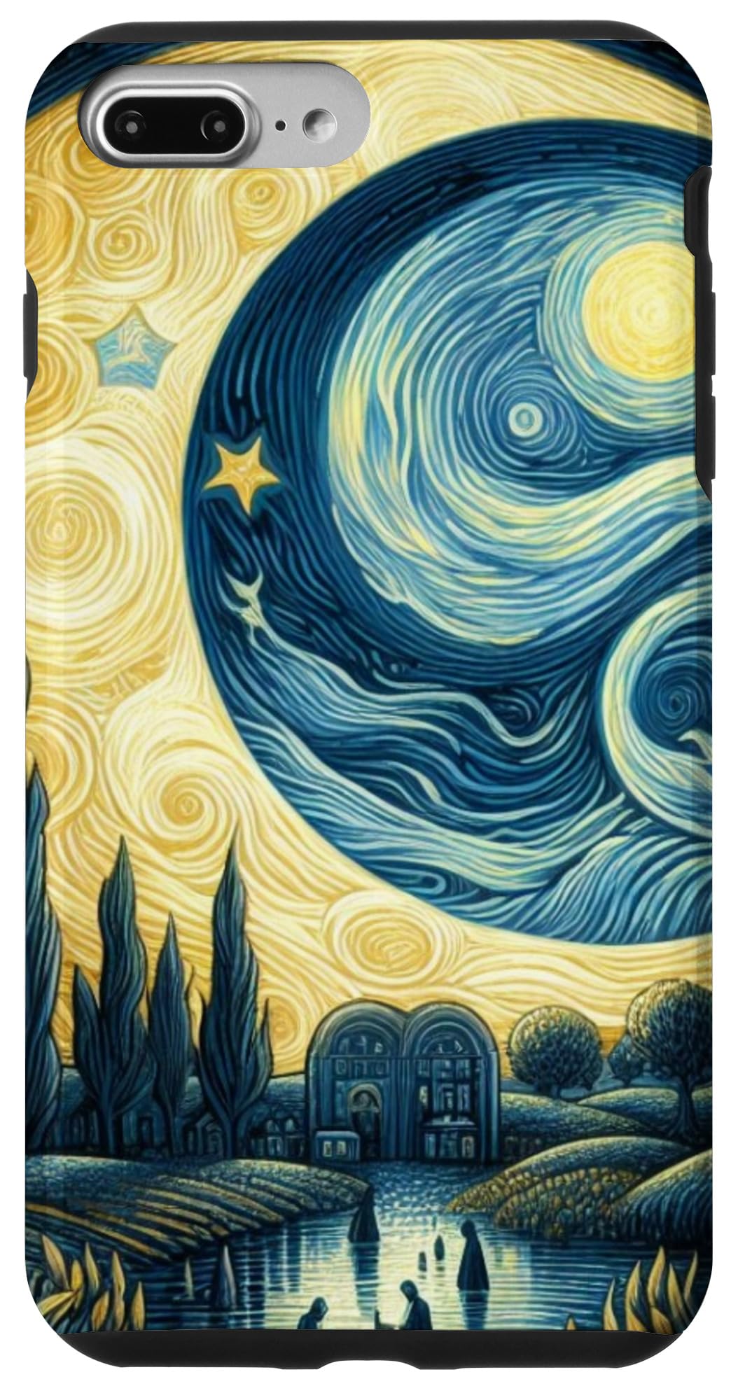 iPhone 7 Plus/8 Plus Celestial Stars Sun and Moon Art Print Van Gogh Style Case