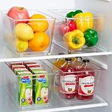 Vtopmart Clear Plastic Storage Boxes 4 Pack with Handles BPA Free view 4