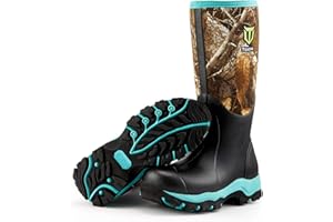 TIDEWE Hunting Boot for Women, Insulated Waterproof Durable Women's Hunting Boot, 6mm Neoprene and Rubber Outdoor Boot Realtree Edge Camo
