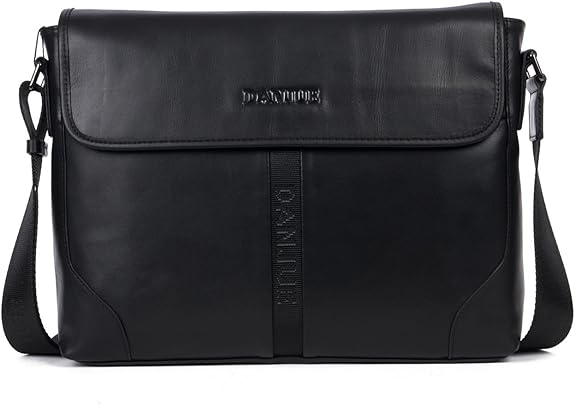 Amazon Danjue 労働感謝祭 本物 正規品 天然皮革 メンズ バッグ ショルダー 人気 ブランド ショルダーバッグ メンズ ブランド 本革 メッセンジャーバッグ 斜めがけバッグ メンズ 安い レザー 黒 ブラック 3041 2 ブラック ショルダーバッグ