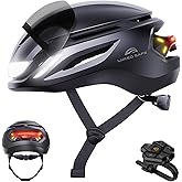ASIEVIE Adult Bike Helmet Road Cycling Electric Bicycle Escooter Ebike. | Front &amp; Rear LED Lights, Bluetooth Bike Helmet for Adults, NTA 8776 CPSC1203 EN1078 IP65 Certified, Riding Day &amp; Night