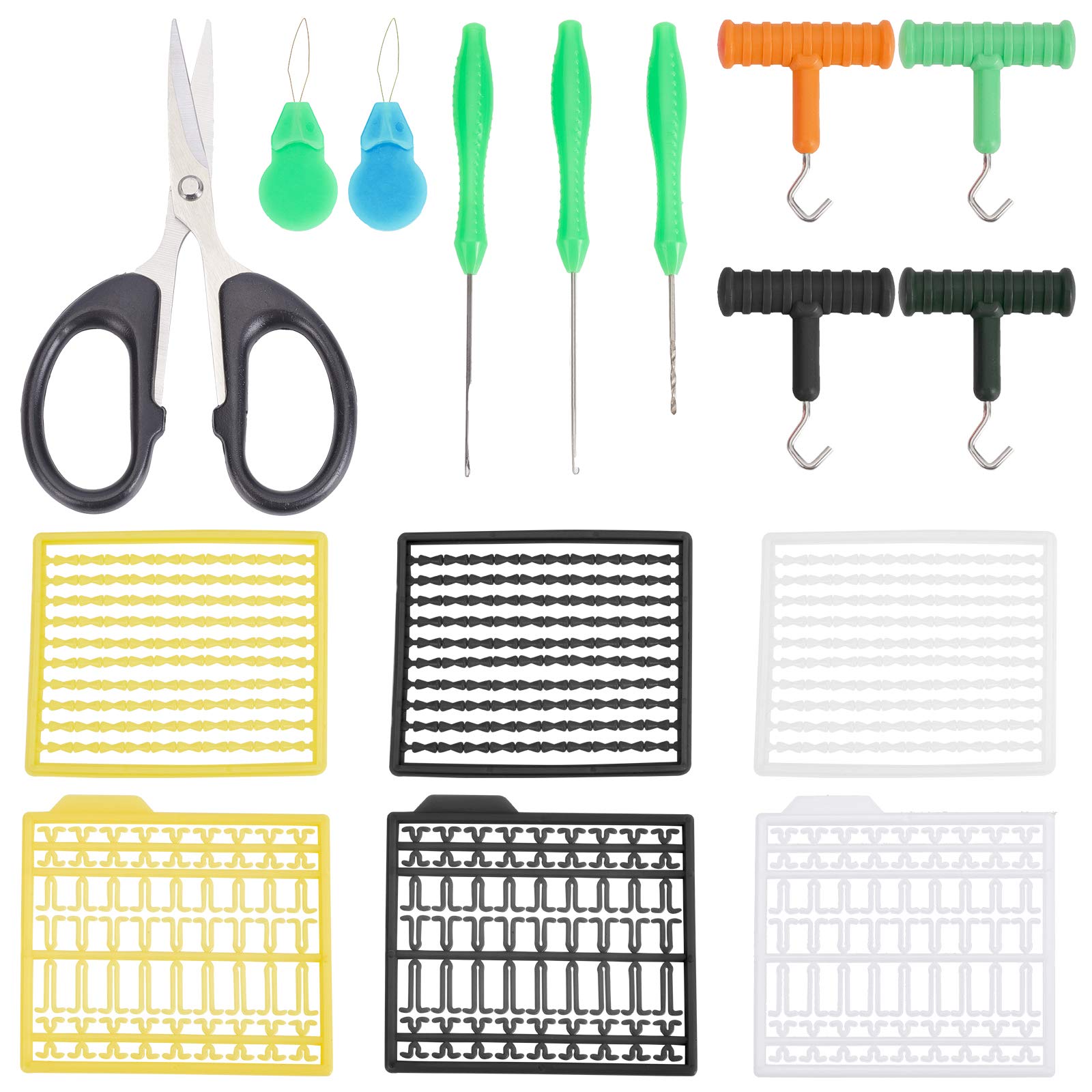 SUPERFINDINGS Fishing Baiting Rigs Tool Kit Carp Fishing Hair Rig Extender Terminal Tackle Puller Knot Tool Fishing Bait Needle Puller Line for Carp Fishing