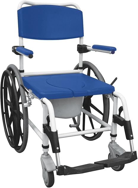 folding self propelled shower chair