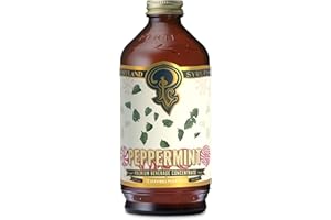 P PORTLAND SYRUPS Portland Syrups Peppermint Syrup for Lattes, Coffee & Mocktails - Organic Cane Sugar & Peppermint for Hot Cocoa & Holiday Recipes - Rich Flavor & Whole Ingredients - 12 oz, 12-24 Servings (Pack of 1)