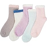CaiDieNu Non Slip Fuzzy Socks for Women: Winter Thick Warm Cozy Sleep Hospital Slipper Socks with Grips Soft Fluffy Gifts
