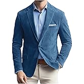 VENNYNG Men's Faux Suede Blazer Jacket Spring Fall Business Attire Party Fashion Casual Sport Coat Western