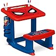 Spider-Man Draw and Play Desk by Delta Children – Includes 10 Markers and Coloring Book, Blue