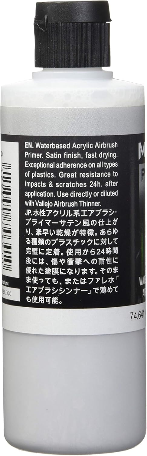 Vallejo Mecha Color Acrylic Paint Primer Grey, High Resistance for Airbrush Durable and Impact-Resistant Formula - Image 4