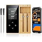 Newise Wireless Meat Thermometer Digital with 2 Probes, Long Range Bluetooth Food Thermometer with Smart APP Alerts for Cooking, Grill, AirFryer, Valentines Day Perfect Gifts for Him