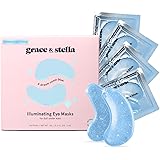 Award Winning Under Eye Mask (Blue, 48 Pairs) Reduce Dark Circles, Puffy Eyes, Undereye Bags, Wrinkles - Gel Under Eye Patche