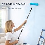 HeaHap Paint Roller with 6 Covers Extendable Pole Long Reach view 7
