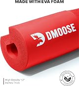 DMoose Fitness Barbell Pad Non-Slip EVA Foam Squat Pad with Safety Straps view 7
