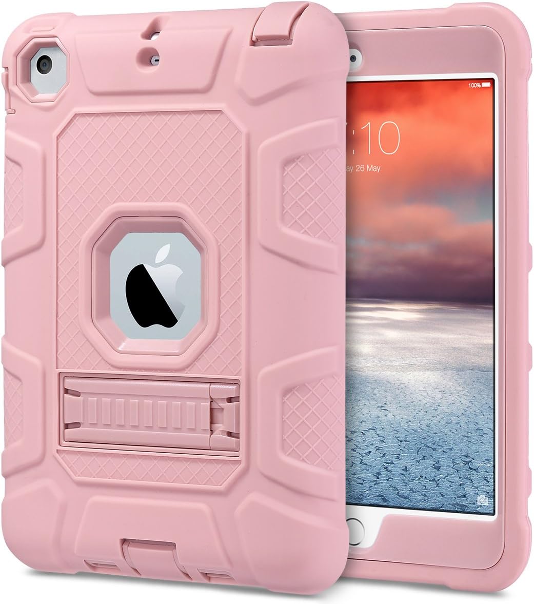 ULAK iPad Mini 1/2/3 Case, Armor Series 3 in 1 Heavy Duty Shockproof Protective Cover With Kickstand - Image 3