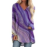 Mardi Gras Sweatshirt for Women Fancy Carnival Floral Print V Neck Pullover Tops Plus Size Spring Shirts