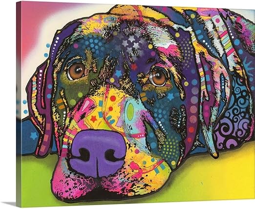 labrador canvas wall art