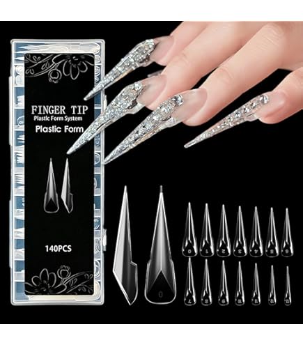 Amazon.com: EZ Flow A Polymer Clear False Nails, 4 Ounce : Beauty