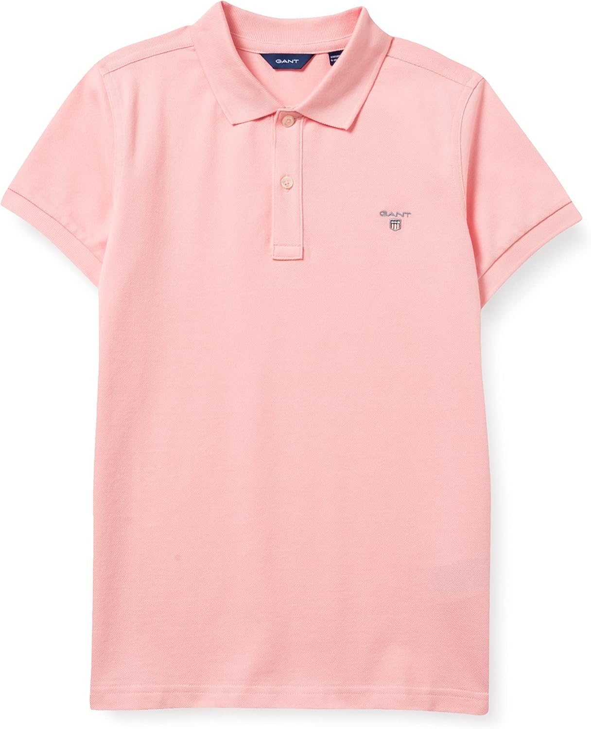 GANT Boys' The Original SS Pique Polo Shirt, Quartz Pink, 15 Years Fashion