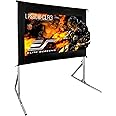 Elite Screens 60-Inch UST Portable Projector Screen with Stand, Foldable and Height Adjustable, 16:9 4K ALR Screen for Ultra Short Throw Projectors, Indoor Home Theater Movie Screen- LPS60H-CLR3