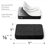 X-Protector Chair Pads 48 pcs 25mm Felt Furniture Pad Black Square view 5