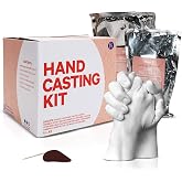 Promise Epoxy Hand Casting Kit 4-Liter, DIY Kit for Creating Hand Sculpture | Captures Every Detail with Safe Skin-Friendly Materials, Unique Arts and Crafts Gift, for Couples, Weddings, Family Keepsakes