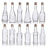 eleganttime Potion Bottles with Cork,12 Pack Small