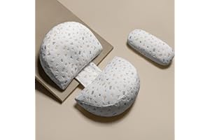 Busarilar Pregnancy Pillows for Sleeping, Maternity/Pregnancy Body Pillow Support for Back, Legs, Belly, HIPS of Pregnant Women, Detachable and Adjustable with Pillow Cover (Grey, Small)