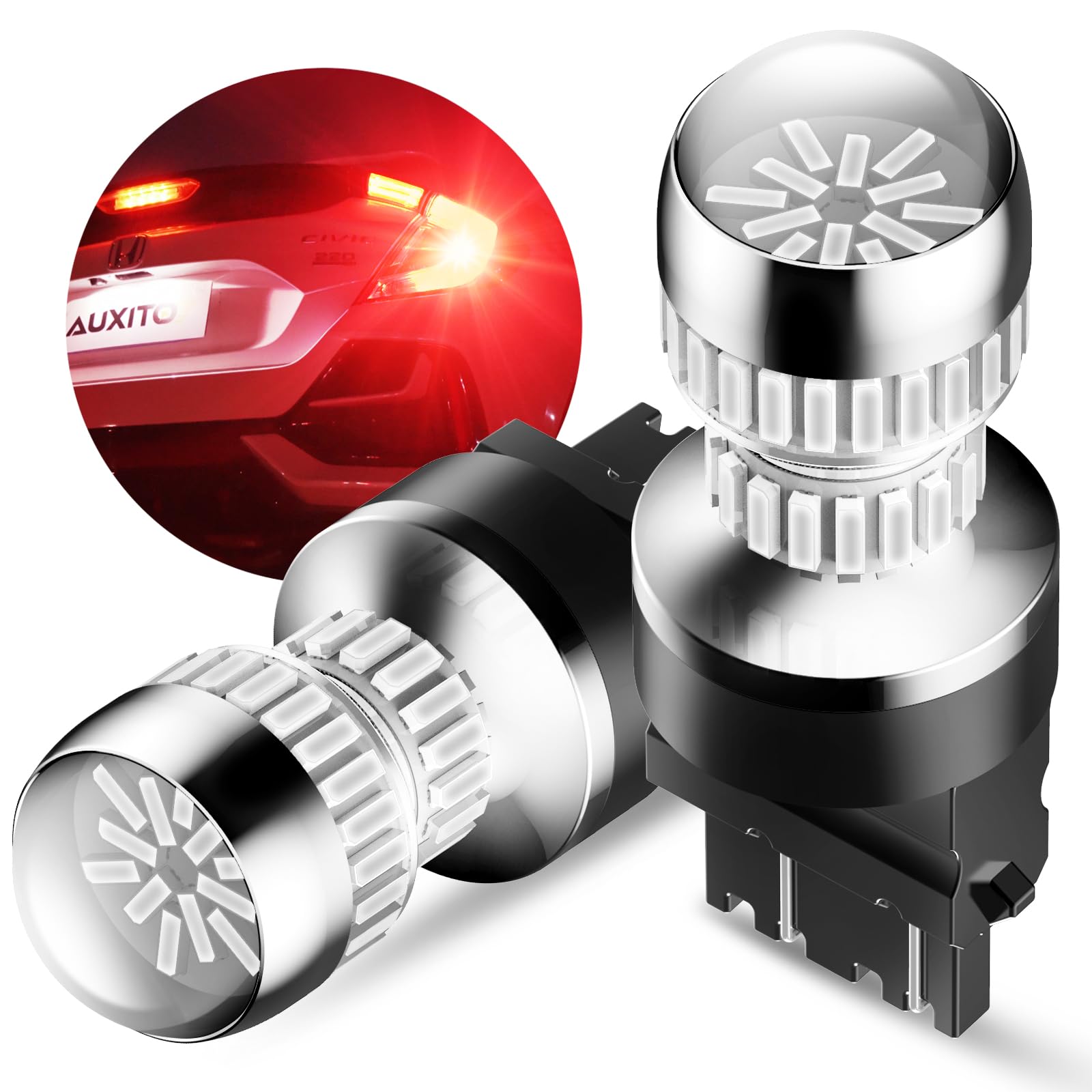 AUXITO T25 3156 3157 LED Strobe Brake Lights