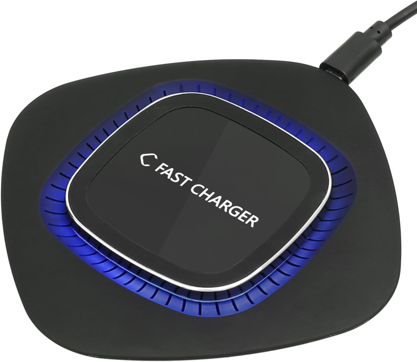Cehensy Fast Wireless Charger Pad, QI Certified Super Slim Wireless Charging Base LED Light for iPhone X/iPhone 8/8 Plus…