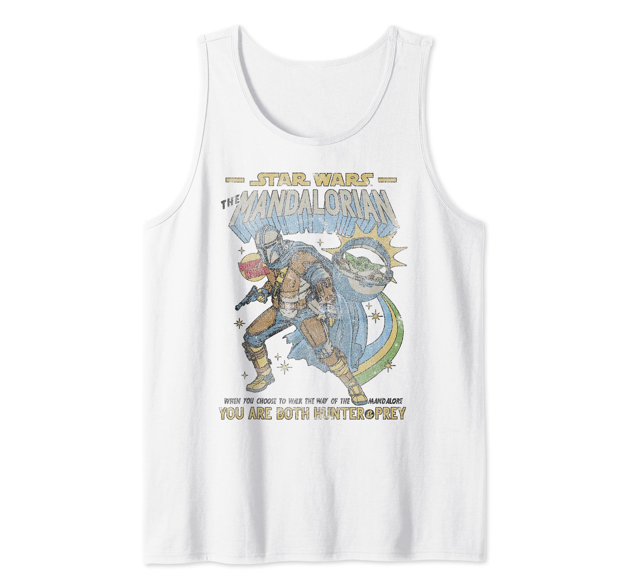 Star Wars Mandalorian Comic Poster Tank Top