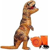 lucky cup Inflatable Dinosaur Costume, Blow Up Dinosaur Costume, Dino Party Halloween Cosplay Christmas Costume