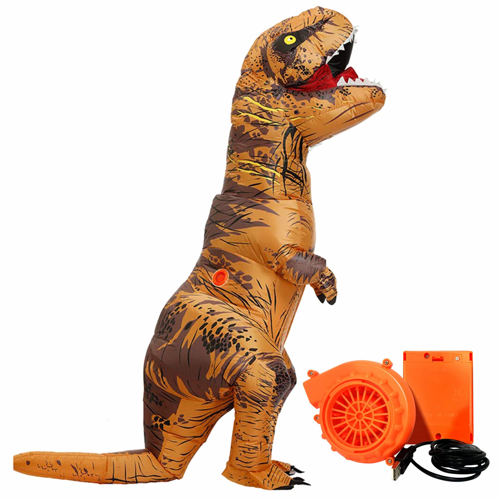 Adult Inflatable Dinosaur Costume adult with Dinosaur Blow Up Dinosaur Costume for Halloween Cosplay Party Christmas — image 1
