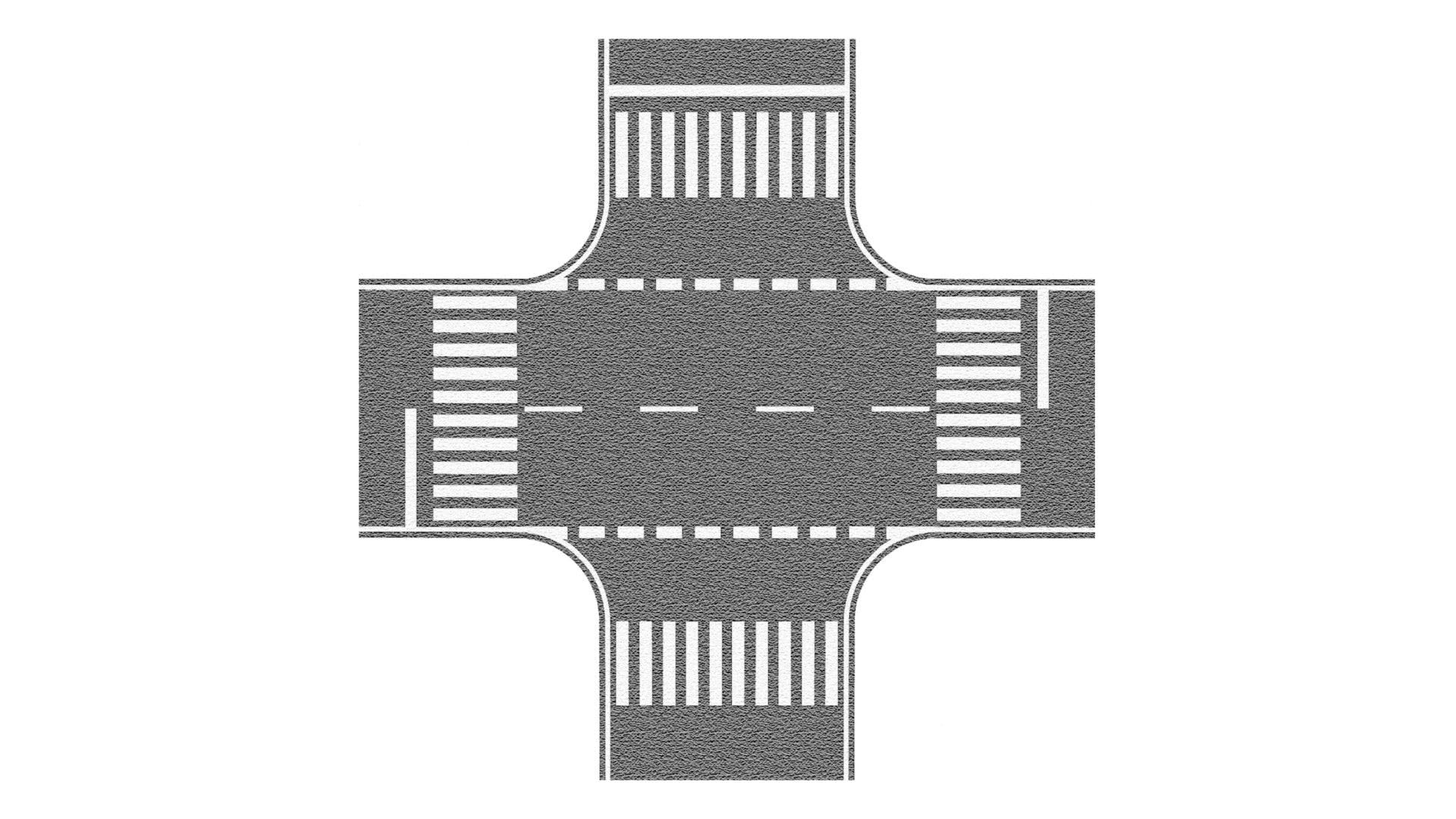 Noch 60714 22 x 22 cm Crossing Grey Landscape Modelling