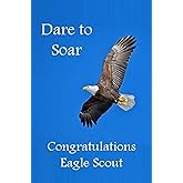Dare to Soar Aquinas Eagle – Scout Congratulations Card – Gift for Court of Honor, Scout Ceremony, or Eagle Scout Present