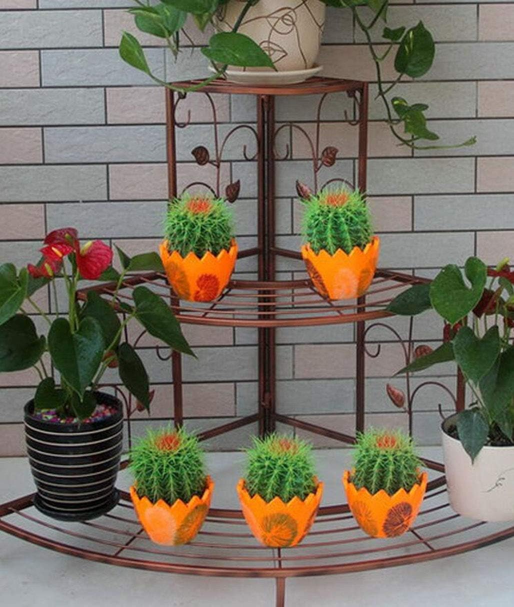 Y-H-X Estante Decorativo de PlantasDe Hierro Forjado de Varias Capas de