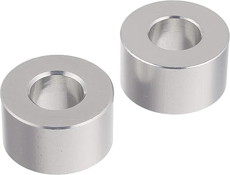 Amazon ポッシュ Posh アルミスペーサー M8 5 16インチ 用 T10mm シルバー 2個 0441 10 外装パーツ用ワッシャー 車 バイク