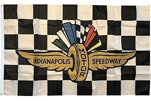 Dimike Indianapolis Motor Speedway Flag 3x5 Checkered Banner