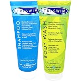 TRISWIM Swim Care Set | Chlorine Removal Shampoo &amp; Chlorine Removal Body Wash, 8.5 fl oz Each | Aloe Vera Formula | Removes Chlorine, Restores Hair &amp; Soothes Skin