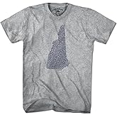 Chowdaheadz New Hampshire Cities & Towns T-Shirt - Unisex Vintage Tee Soft Cotton Blend