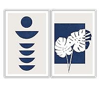 SIGNWIN 2 Piece Framed Canvas Wall Art Minimalism Abstract Style Canvas Prints Home Artwork Decoration for Living Room,Bedroom - 16