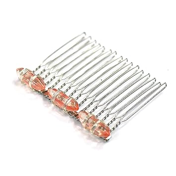 Amazon Com Crystal Bridal Hair Side Combs Headpiece Pins Boho