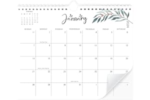 JOYMIA Calendar 2024-2025 Wall Calendar.Jan 2024-June 2025.18months Monthly Calendar 11.5x14 Large Aesthetic Calendar With Large Daily Blocks For Easy Planning.Flower