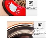 SUOXU Stainless Steel Non-Slip Cat Bowl Set of 3 Black Red Multi-Purpose view 4