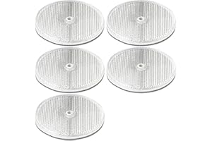AMAZING BEAM 3.165 Ø" Clear Round Front Reflector White Pack of 5 for Trailers Fence Gate Posts