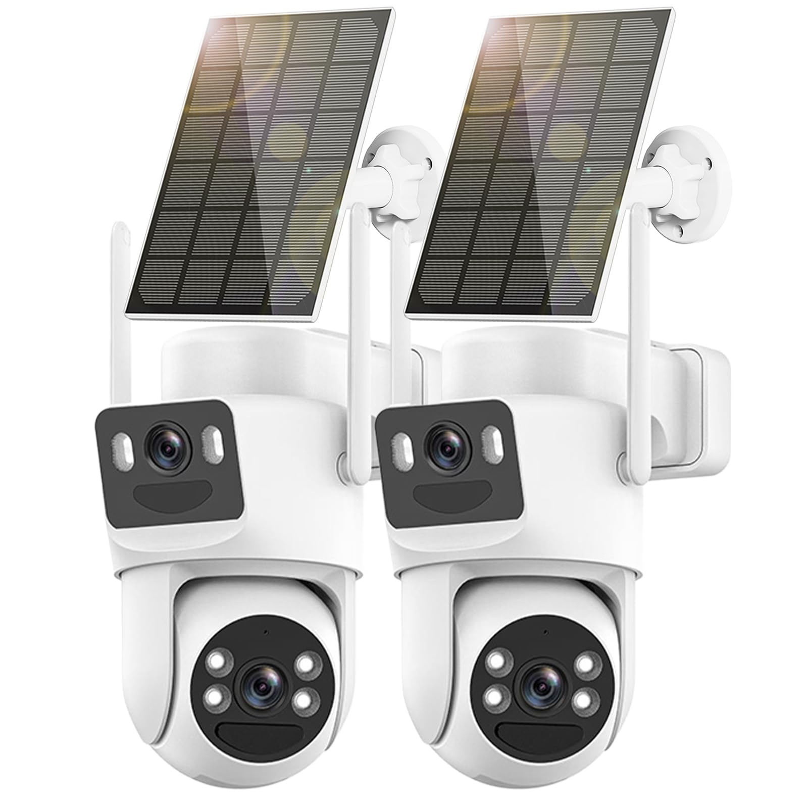 Photo 1 of (see all images) Dual Lens Solar Security Cameras Wireless Outdoor, 5G/2.4G WiFi 6, 360° View