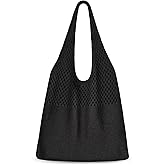 Sightor Crochet Tote Bag, Mesh Beach Bag Knit Summer Hobo Bag Vacation Boho Tote Bag for Women